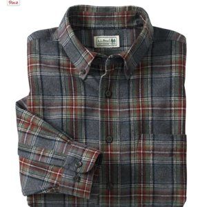 LL Bean - Men's Scotch Plaid Flannel Shirt